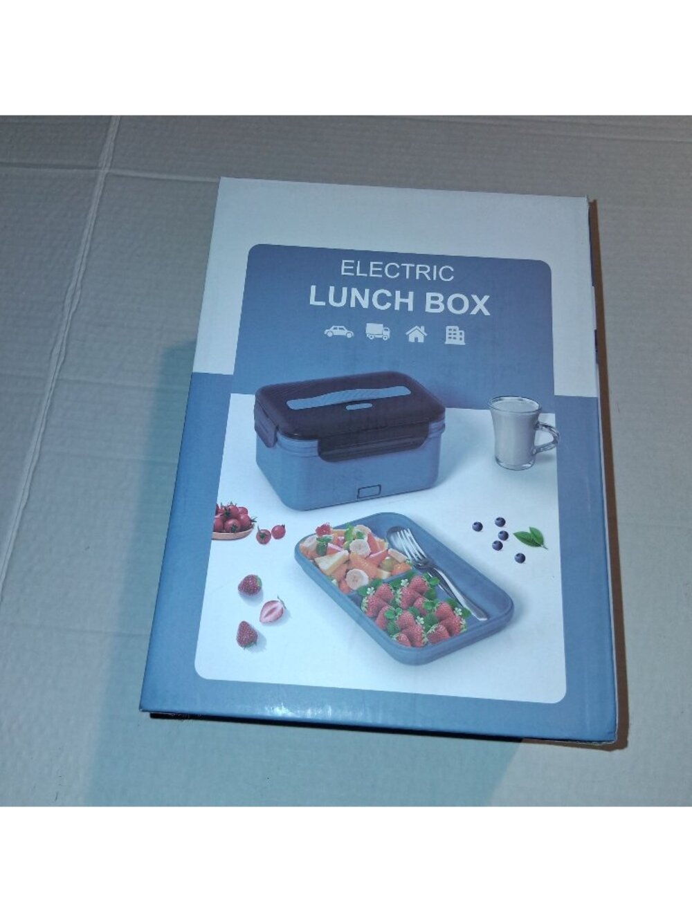 Electric Lunch Box 1.8L With PTC Heating For Car/Home Use Dual-Function Heating